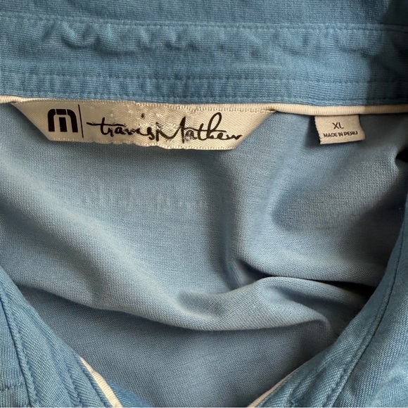 Travis Mathew’s Pima Cotton Golf Polo | Carolina Blue | Men’s Size XL - Picture 6 of 7